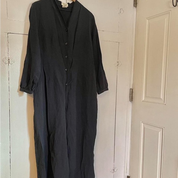 Kordal Black Button-Up Linen Jumpsuit - Picture 5 of 5